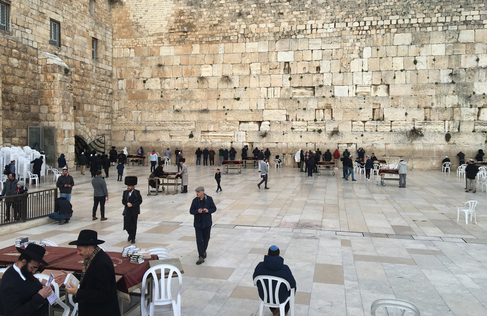 Muro de las lamentaciones en Jerusalén